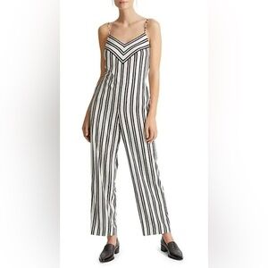 NWT CLUB MONACO Bar Stripe Jumpsuit